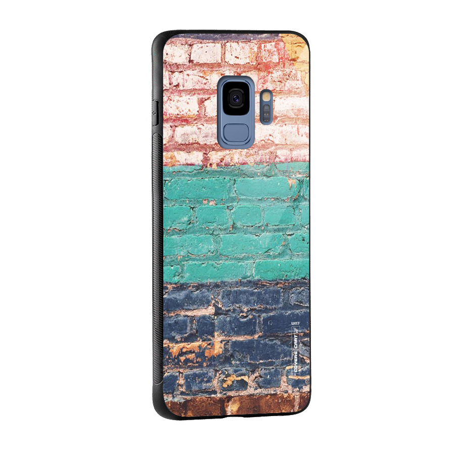 Wall Grafitty Glass Back Case for Galaxy S9