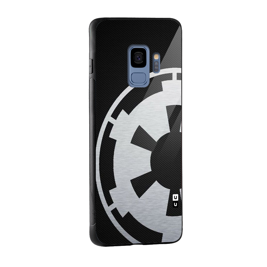 White Wheel Glass Back Case for Galaxy S9