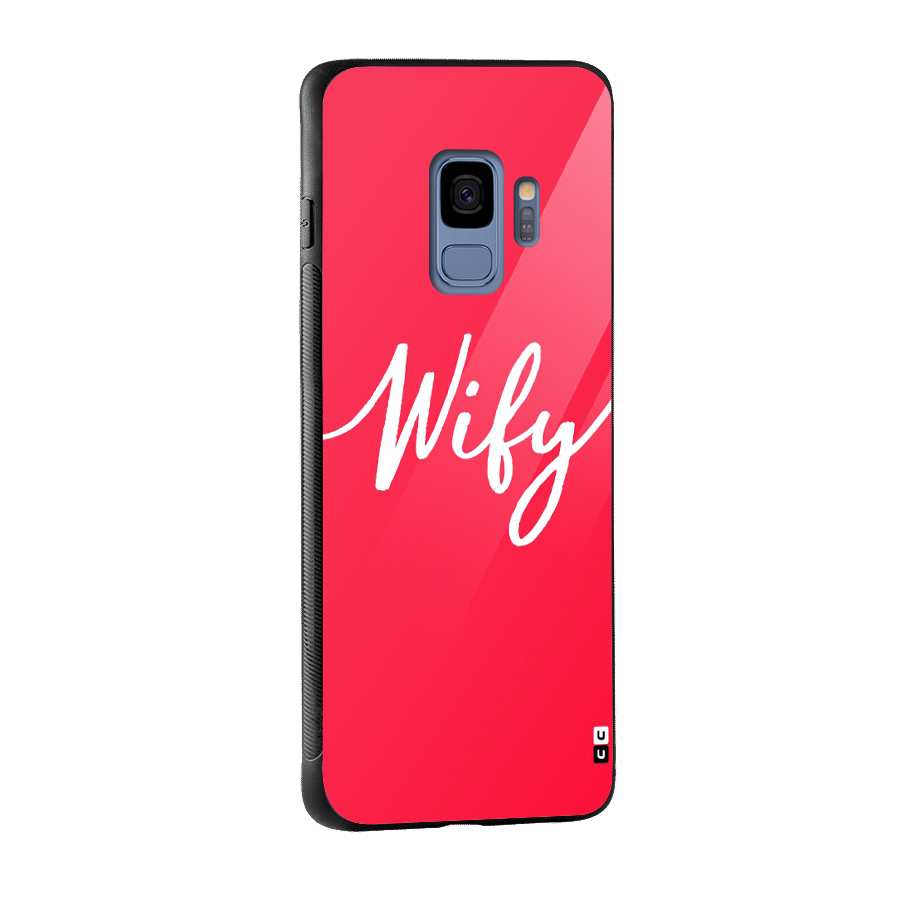 Wify Glass Back Case for Galaxy S9