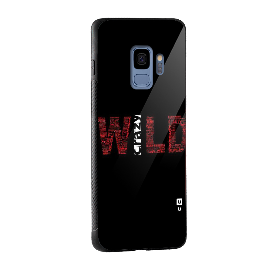 Wild Crazy Glass Back Case for Galaxy S9