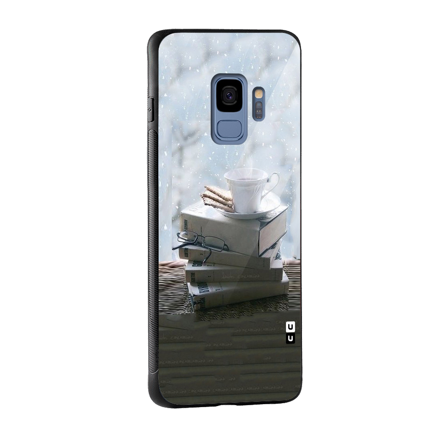 Winter Reads Glass Back Case for Galaxy S9
