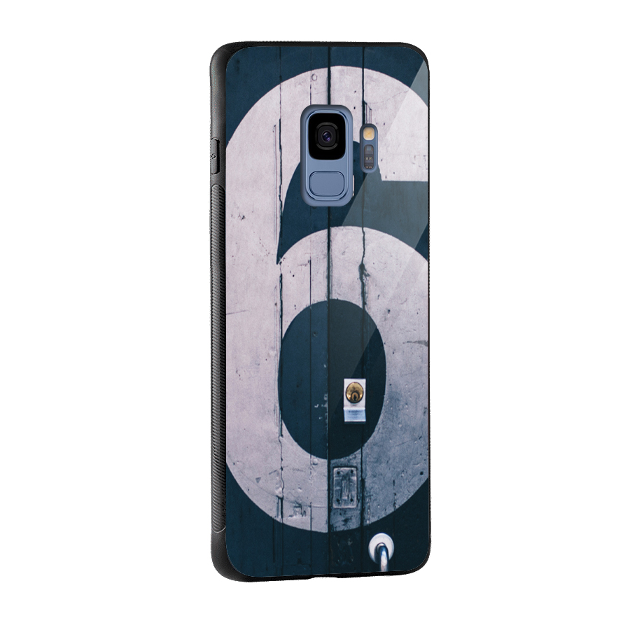 Wooden Six Glass Back Case for Galaxy S9