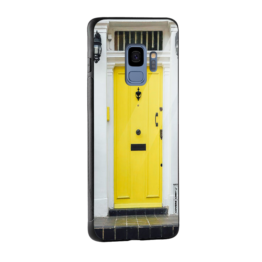 Yellow Door Glass Back Case for Galaxy S9