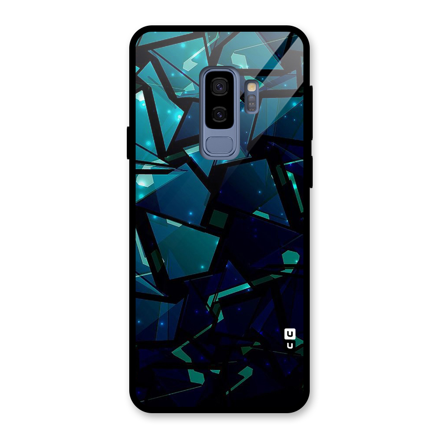 Abstract Glass Design Glass Back Case for Galaxy S9 Plus