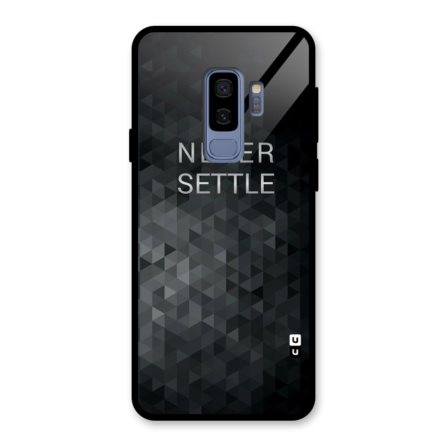 Abstract No Settle Glass Back Case for Galaxy S9 Plus