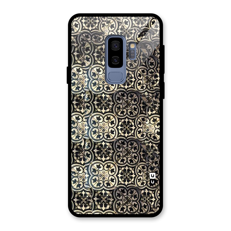 Abstract Tile Glass Back Case for Galaxy S9 Plus