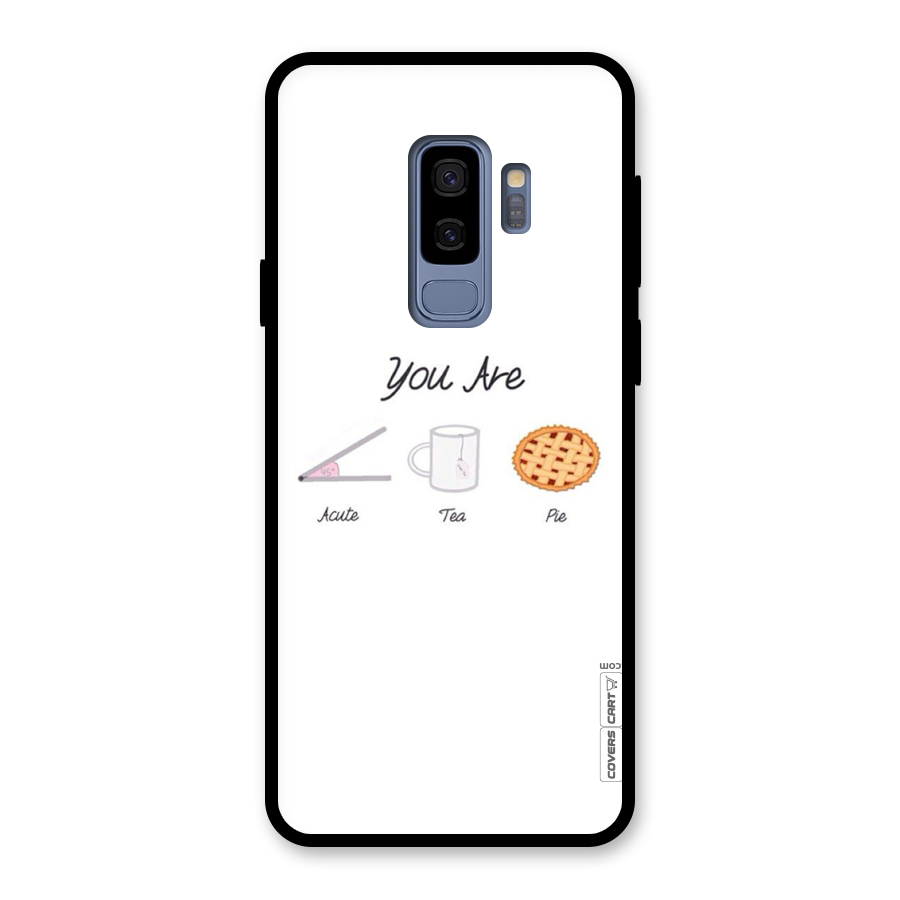 Acute Tea Pie Glass Back Case for Galaxy S9 Plus
