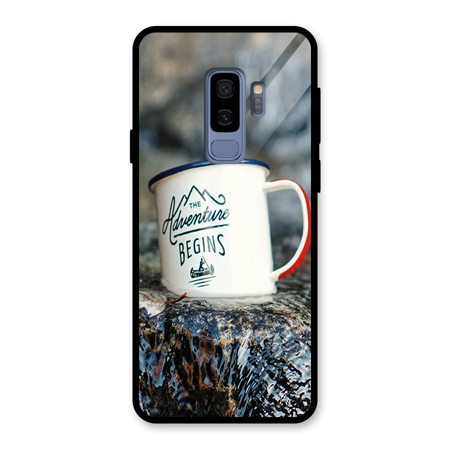 Adventure Begins Glass Back Case for Galaxy S9 Plus