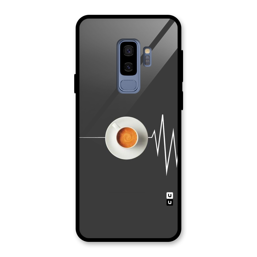 After Coffee Glass Back Case for Galaxy S9 Plus