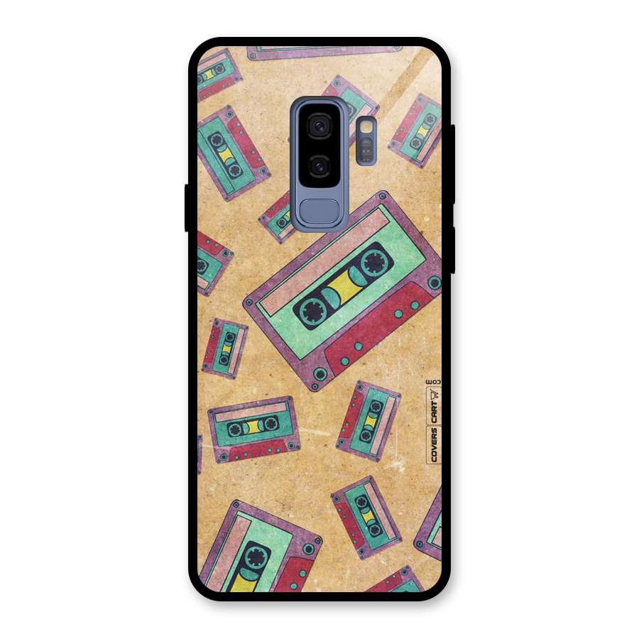 Ancient Cassettes Glass Back Case for Galaxy S9 Plus