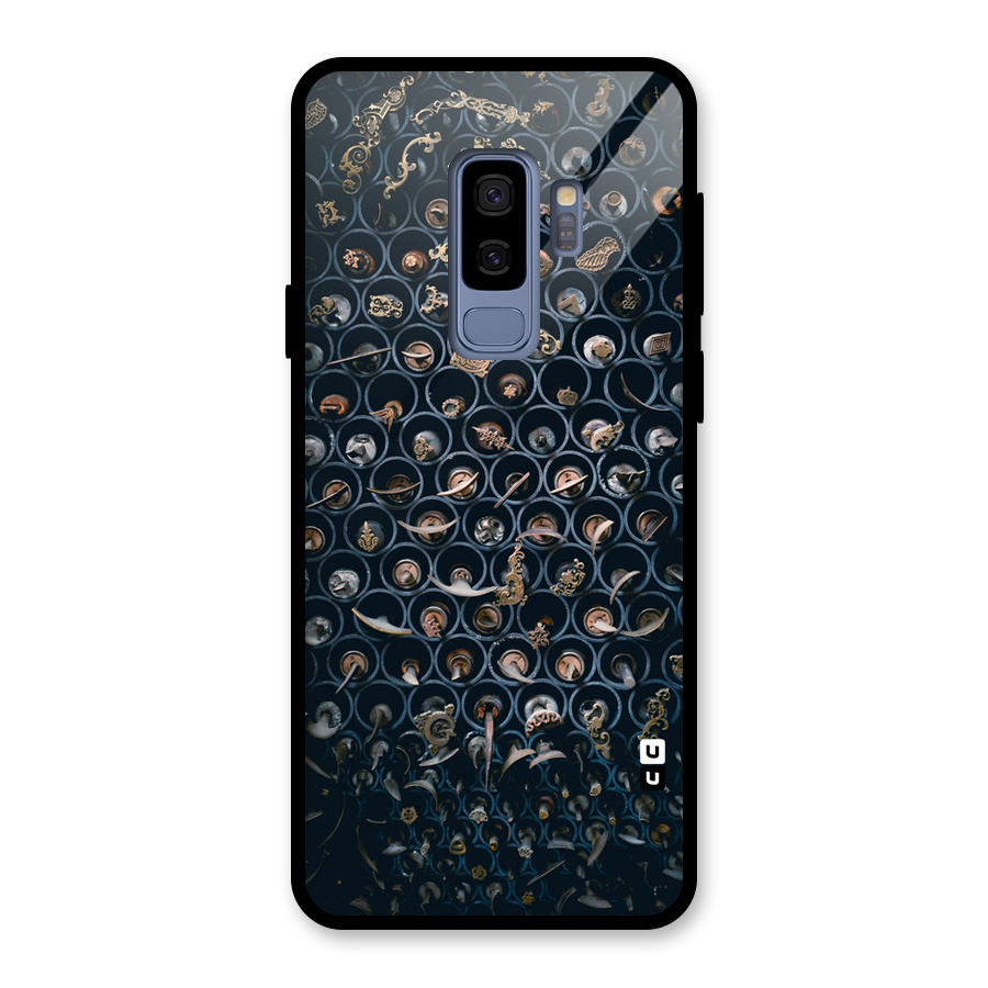 Ancient Wall Circles Glass Back Case for Galaxy S9 Plus
