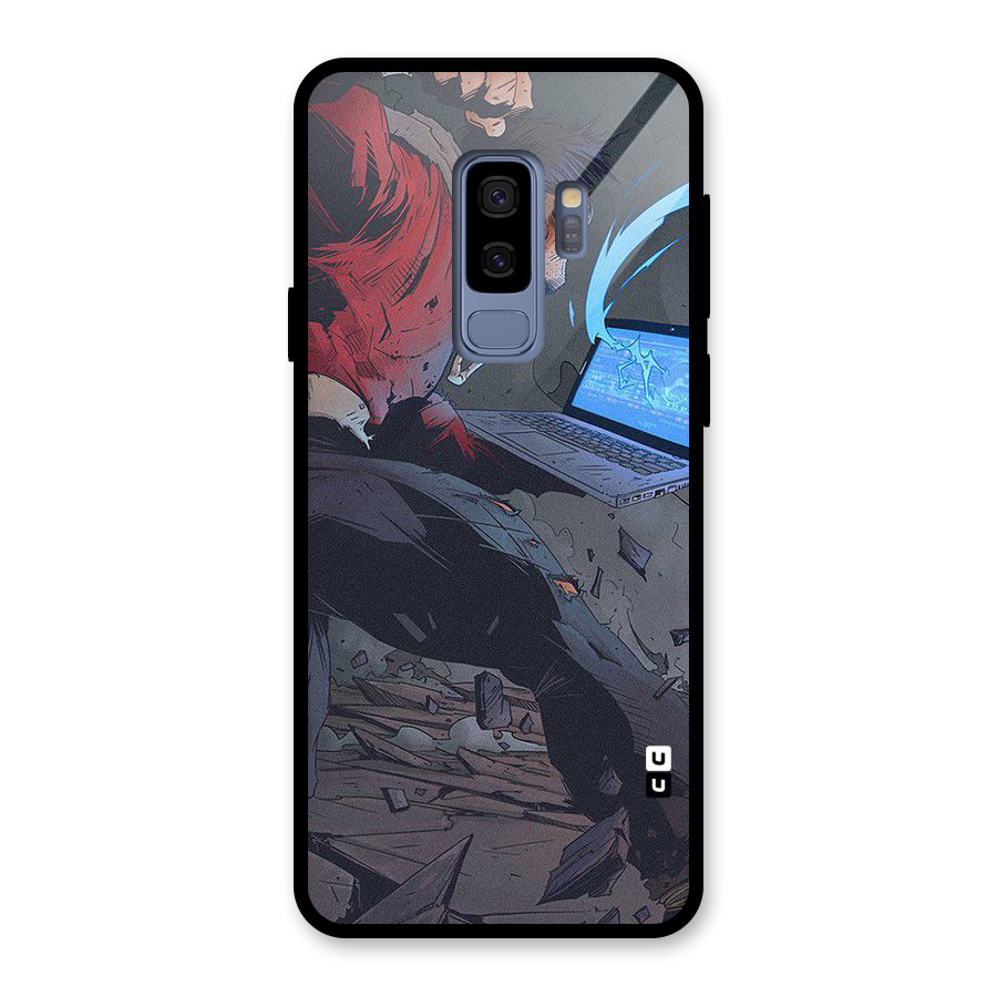 Angry Programmer Glass Back Case for Galaxy S9 Plus