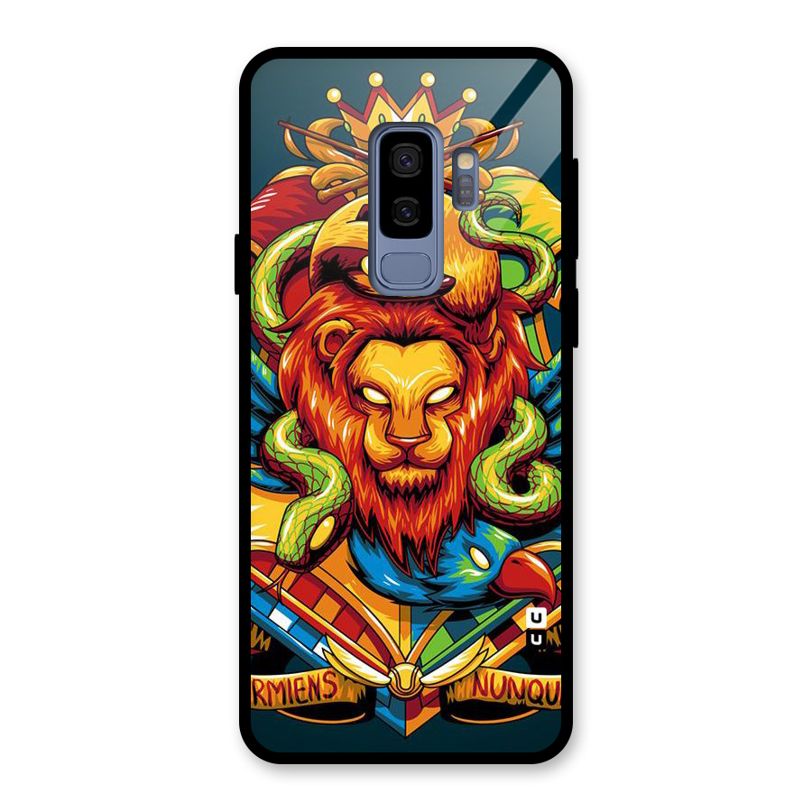 Animal Art Glass Back Case for Galaxy S9 Plus