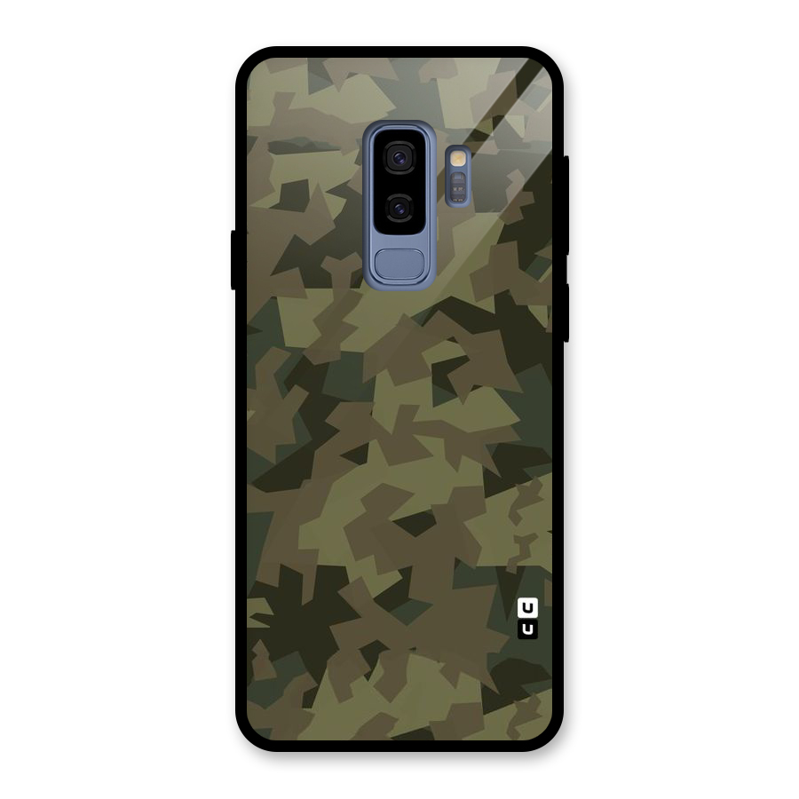 Army Abstract Glass Back Case for Galaxy S9 Plus