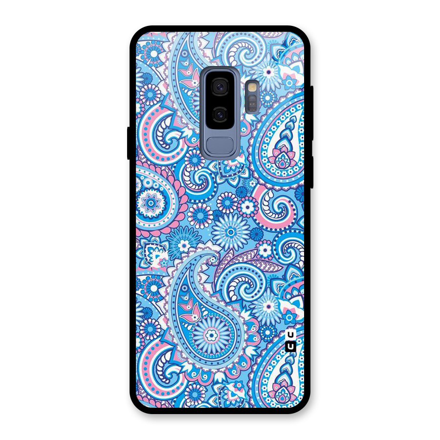 Artistic Blue Art Glass Back Case for Galaxy S9 Plus