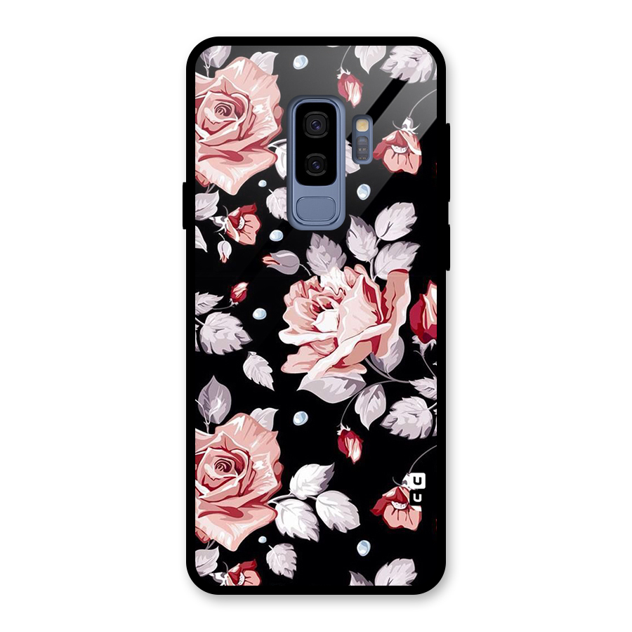 Artsy Floral Glass Back Case for Galaxy S9 Plus