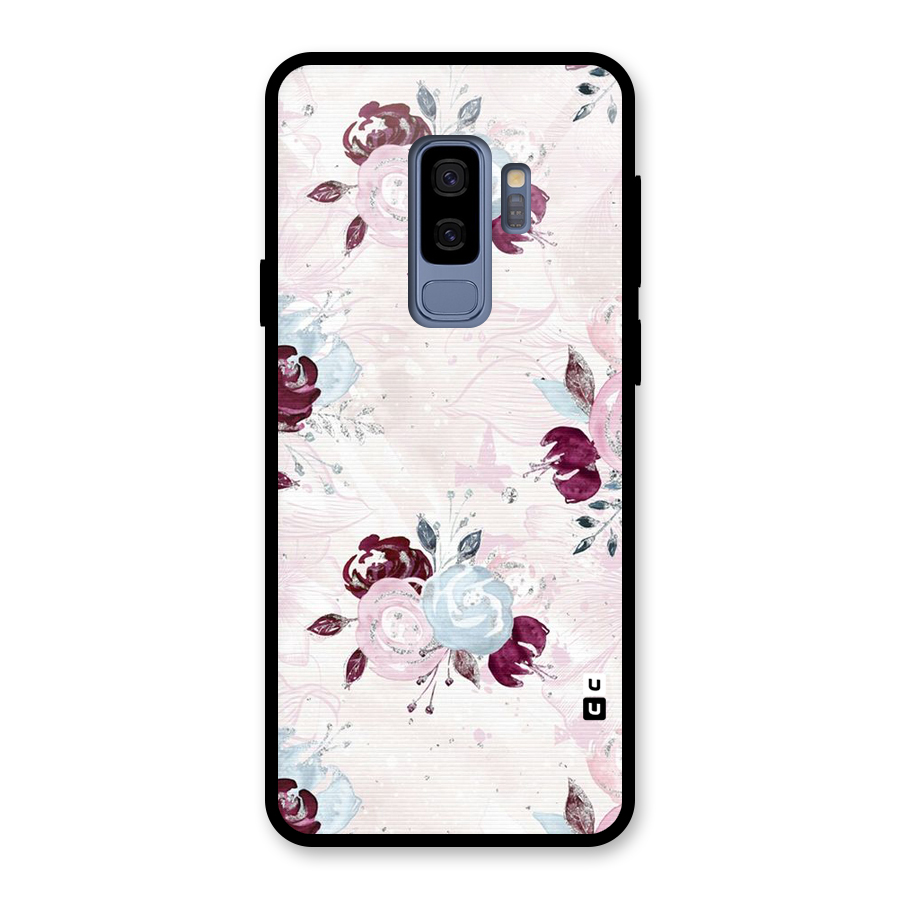 Artsy Florasy Glass Back Case for Galaxy S9 Plus