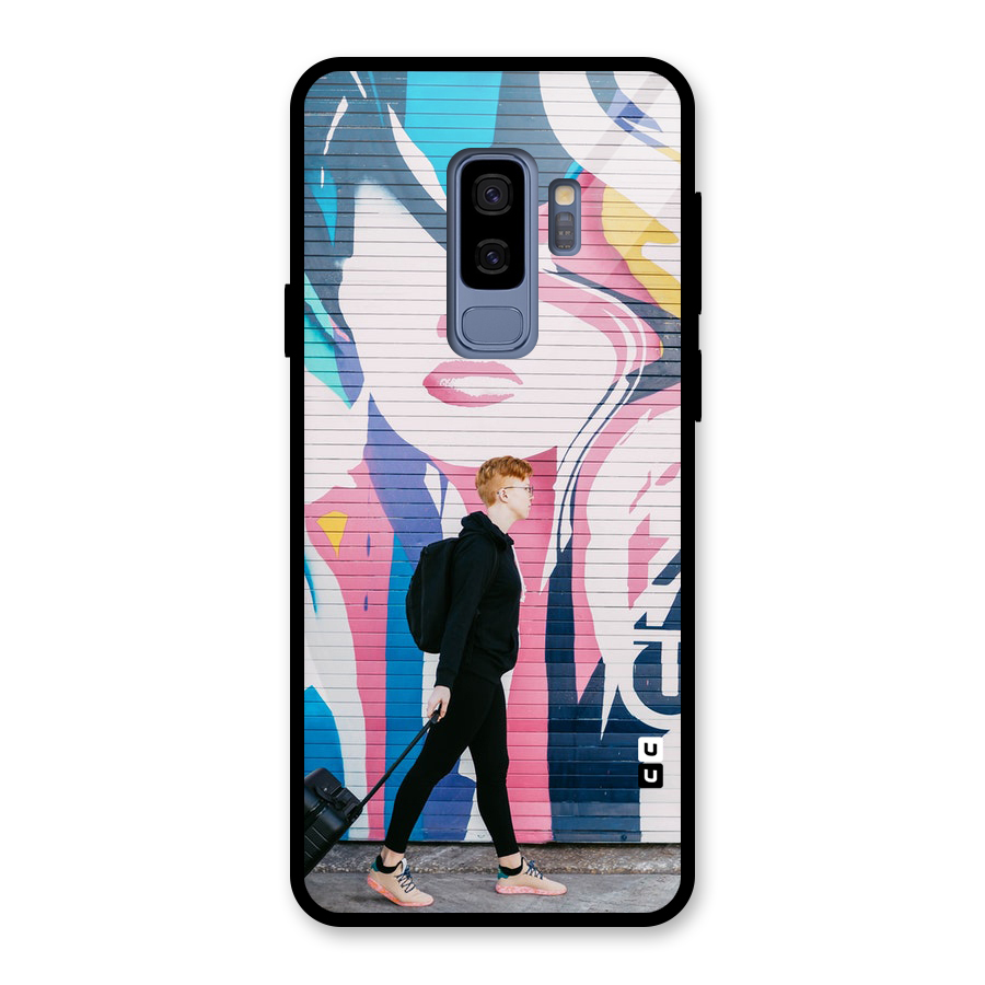 Backpacker Glass Back Case for Galaxy S9 Plus