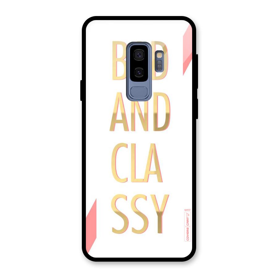Bad And Classy Glass Back Case for Galaxy S9 Plus