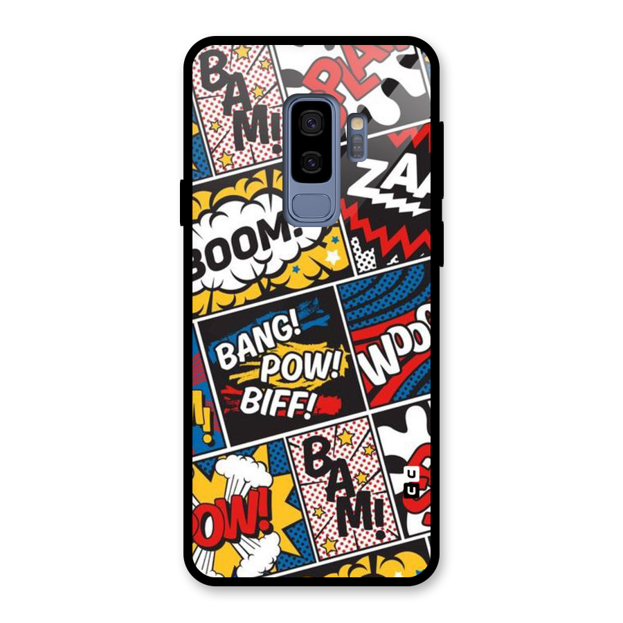Bam Pattern Glass Back Case for Galaxy S9 Plus