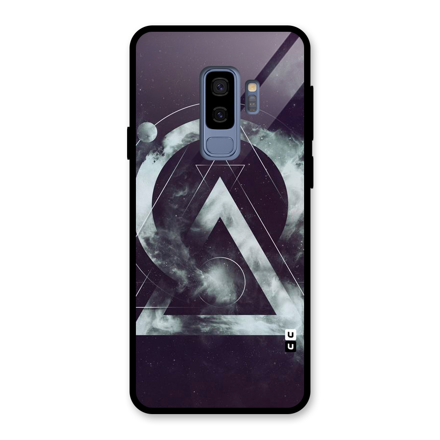 Basic Galaxy Shape Glass Back Case for Galaxy S9 Plus