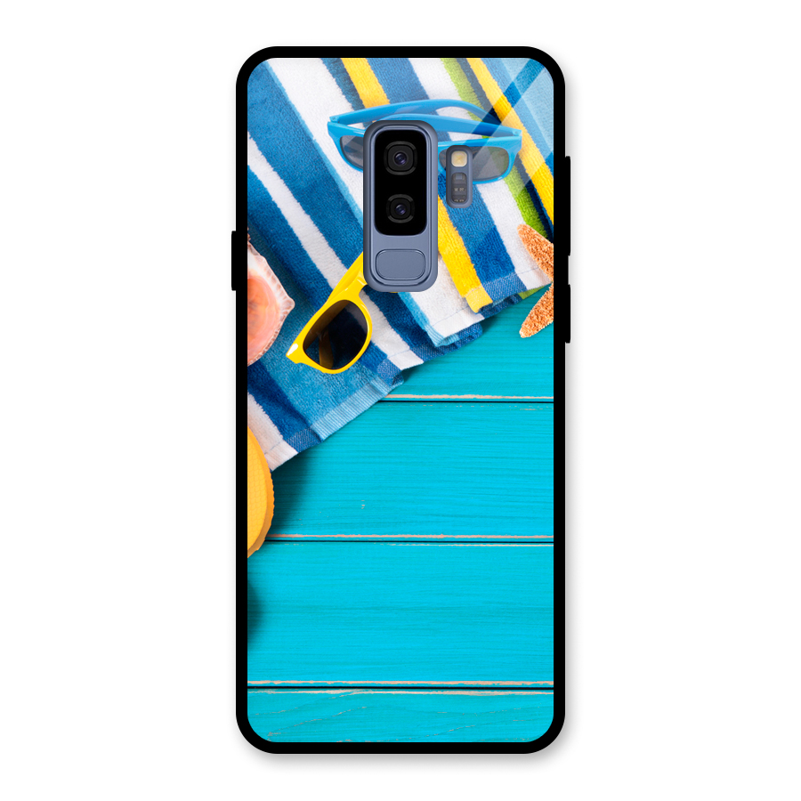 Beach Ready Glass Back Case for Galaxy S9 Plus