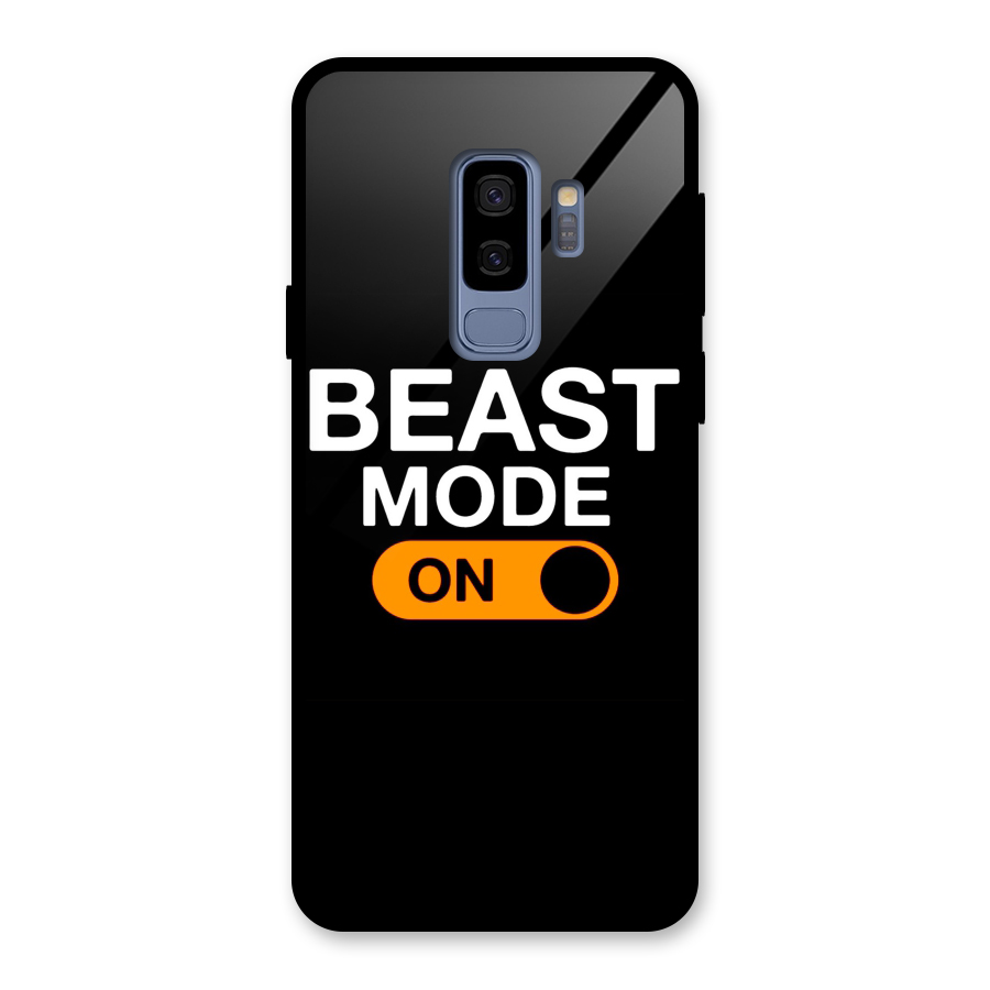 Beast Mode Switched On Glass Back Case for Galaxy S9 Plus