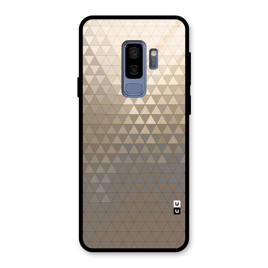 Beautiful Golden Pattern Glass Back Case for Galaxy S9 Plus
