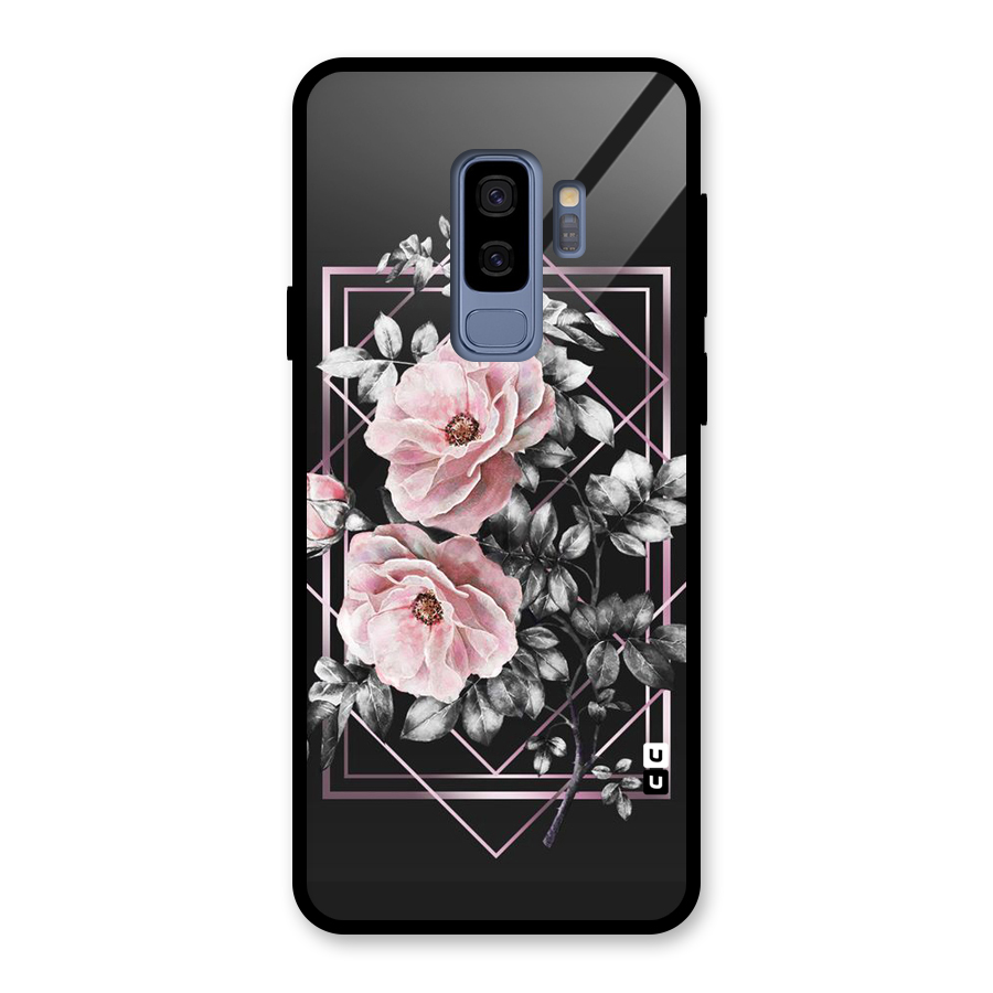 Beguilling Pink Floral Glass Back Case for Galaxy S9 Plus
