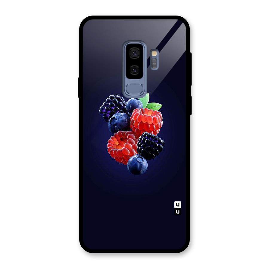Berry Blast Glass Back Case for Galaxy S9 Plus