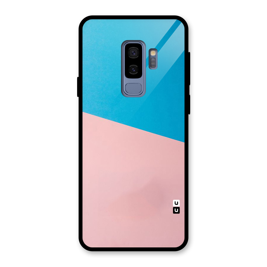 Bicolor Design Glass Back Case for Galaxy S9 Plus