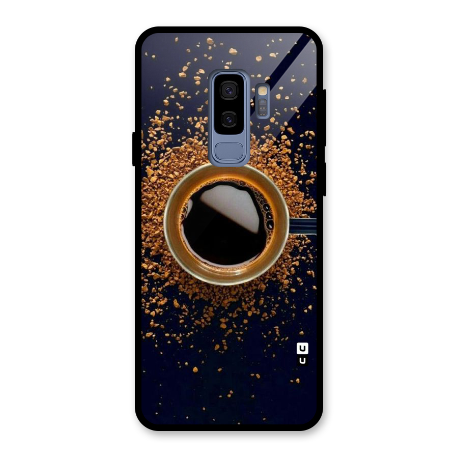Black Coffee Glass Back Case for Galaxy S9 Plus