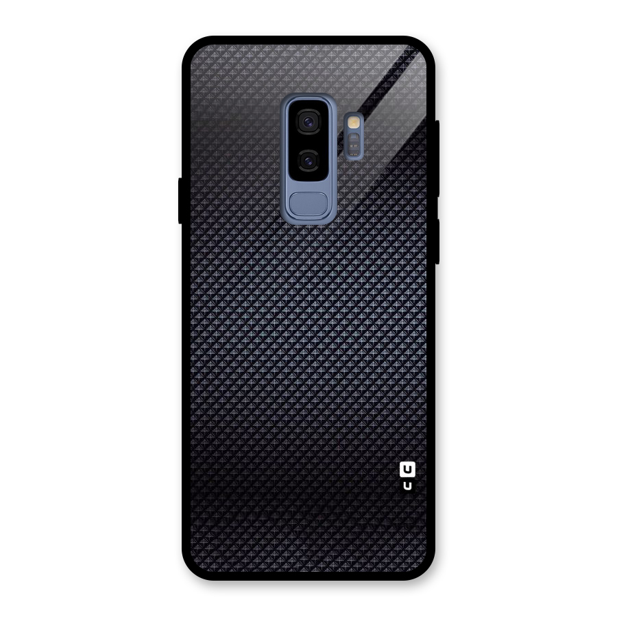 Black Diamond Glass Back Case for Galaxy S9 Plus