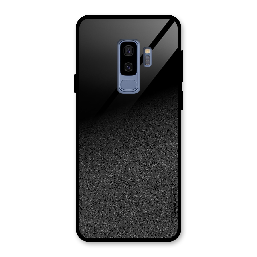 Black Grey Noise Fusion Glass Back Case for Galaxy S9 Plus