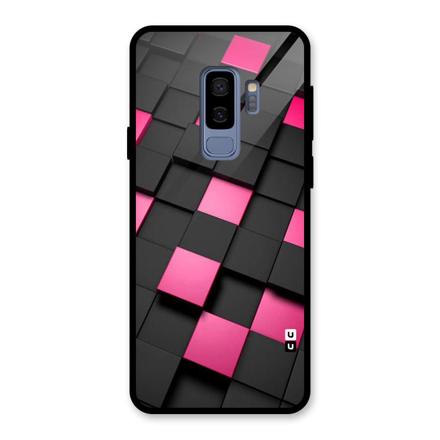 Blocks Diagonal Glass Back Case for Galaxy S9 Plus