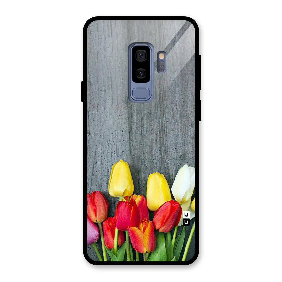 Bloom Grey Glass Back Case for Galaxy S9 Plus