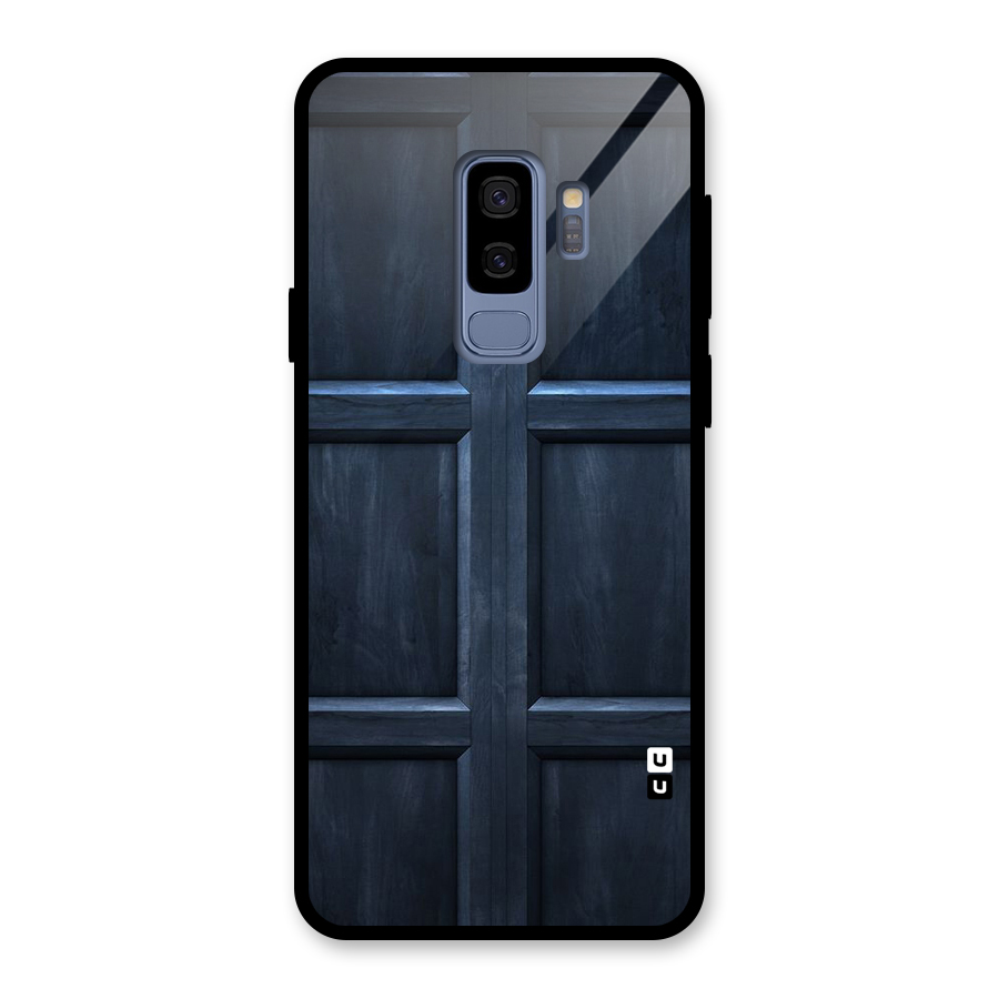 Blue Door Design Glass Back Case for Galaxy S9 Plus