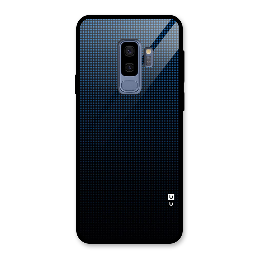Blue Dots Shades Glass Back Case for Galaxy S9 Plus