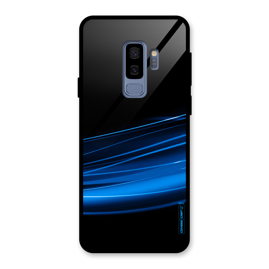 Blue Flow Glass Back Case for Galaxy S9 Plus