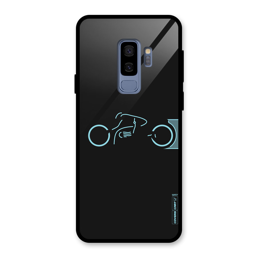 Blue Ride Glass Back Case for Galaxy S9 Plus