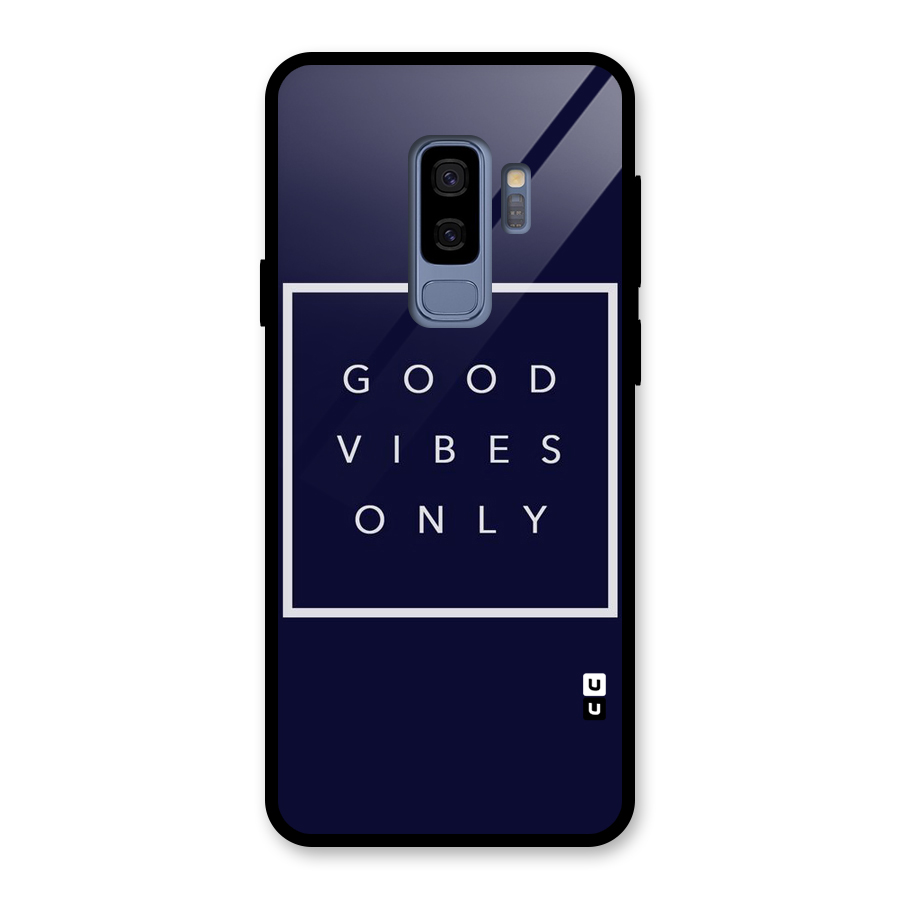 Blue White Vibes Glass Back Case for Galaxy S9 Plus
