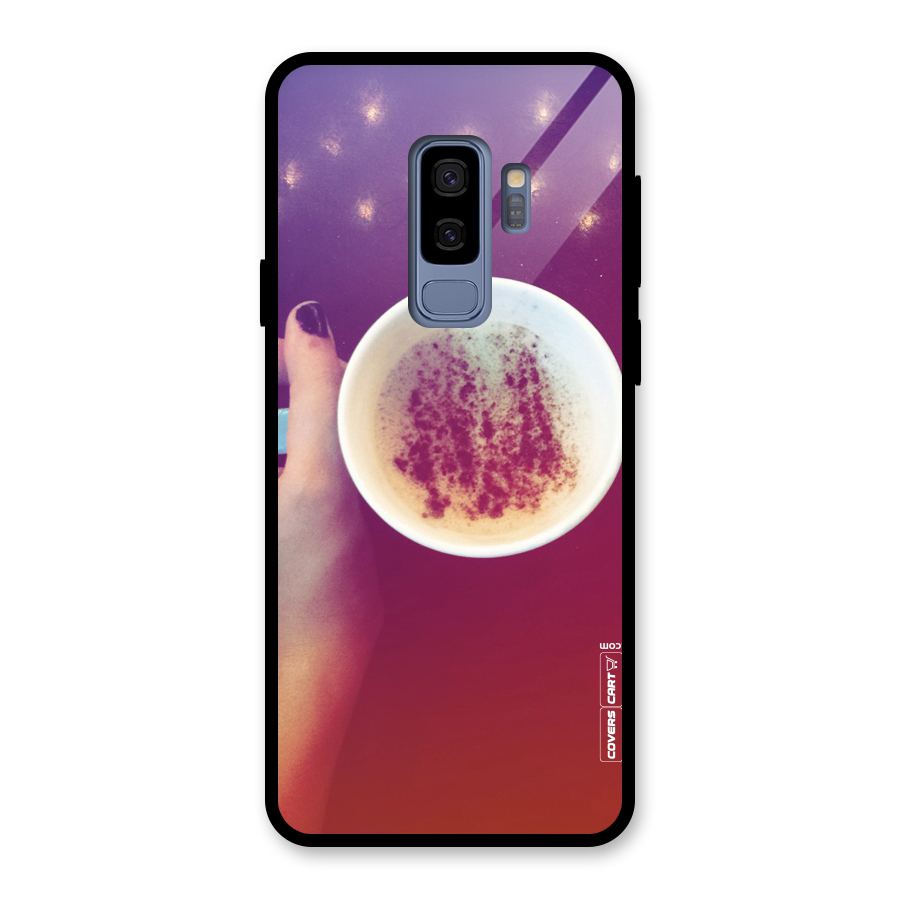 Bokeh Coffee Mug Glass Back Case for Galaxy S9 Plus