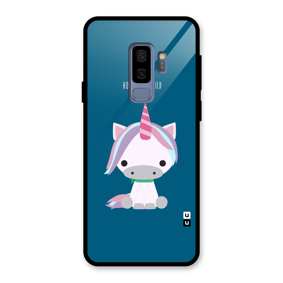 Born Wild Unicorn Glass Back Case for Galaxy S9 Plus