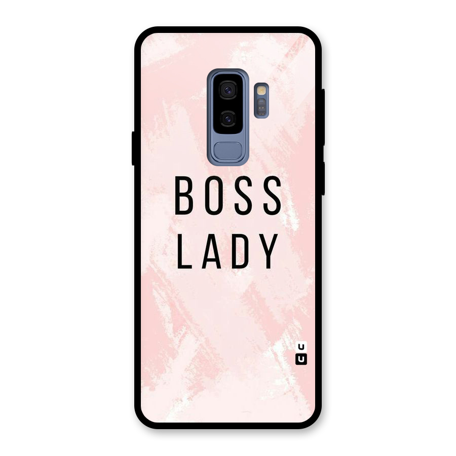 Boss Lady Pink Glass Back Case for Galaxy S9 Plus