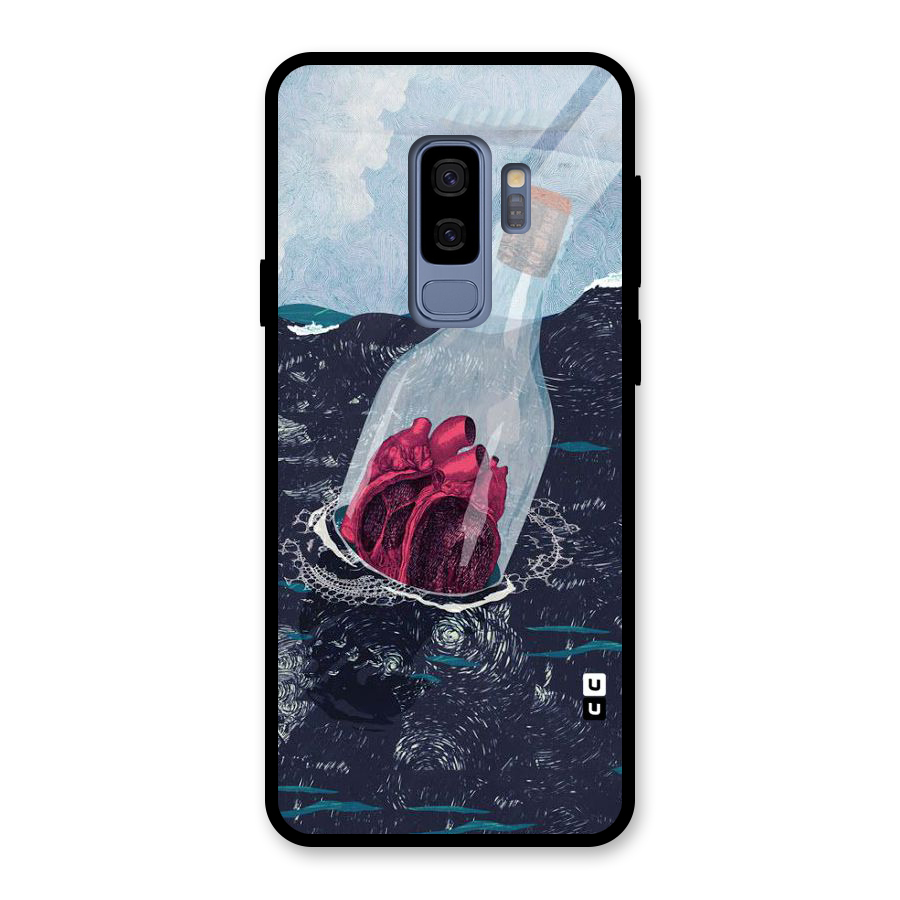 Bottle Heart Glass Back Case for Galaxy S9 Plus