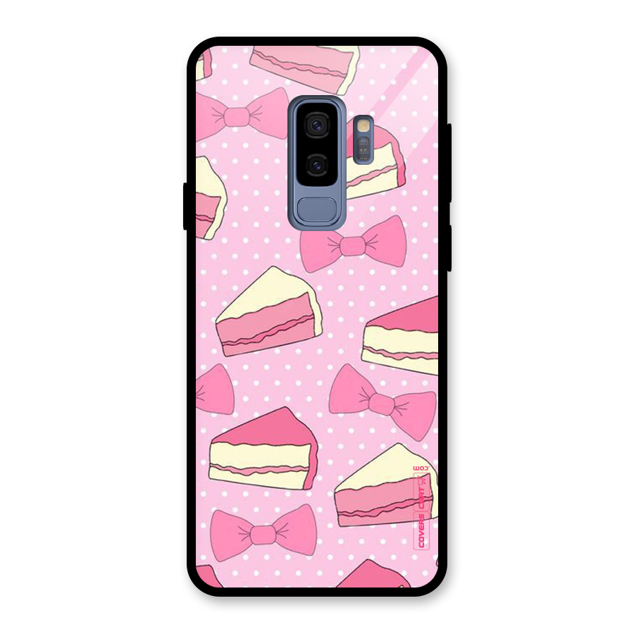 Bow Cake Glass Back Case for Galaxy S9 Plus