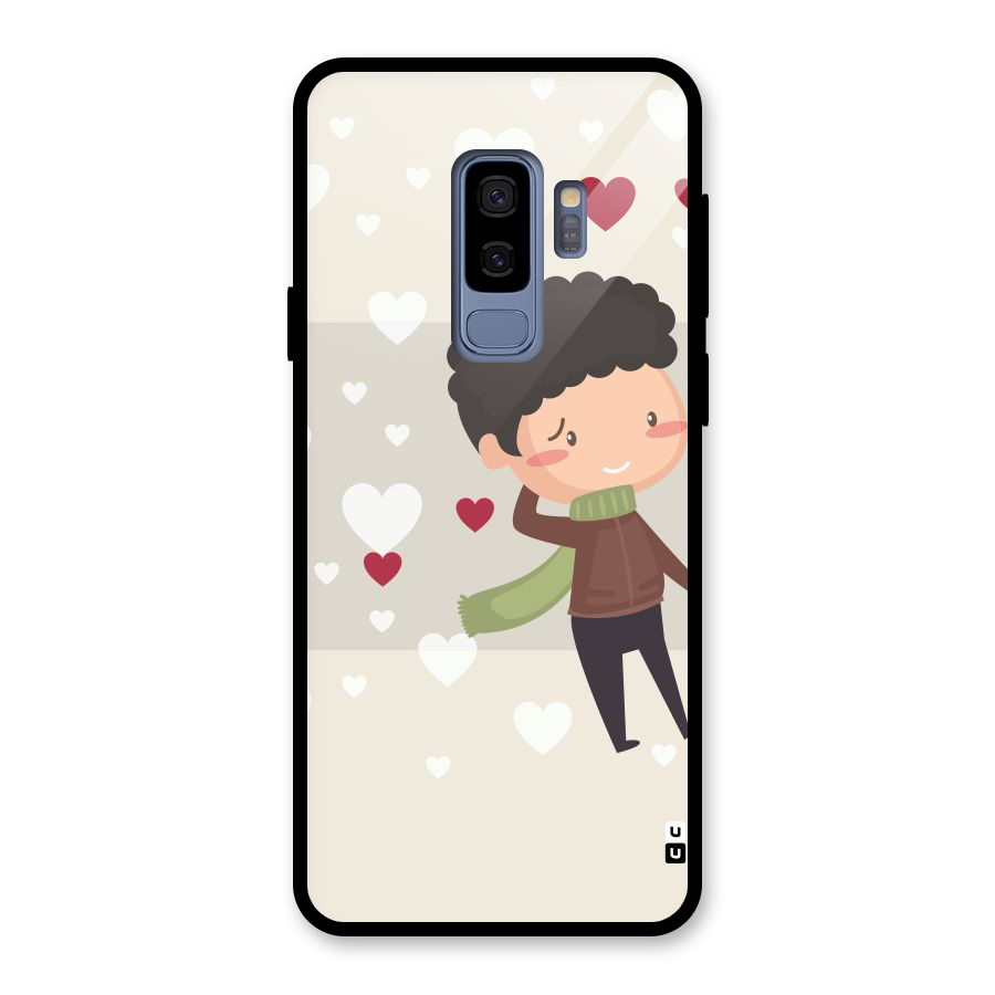 Boy in love Glass Back Case for Galaxy S9 Plus