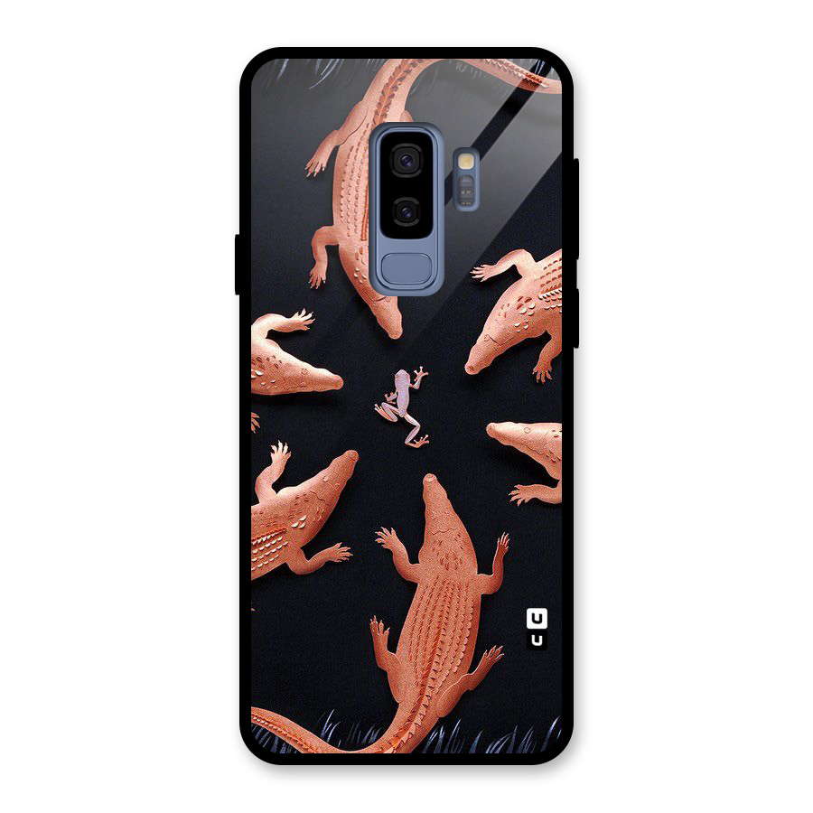 Brave Frog Glass Back Case for Galaxy S9 Plus