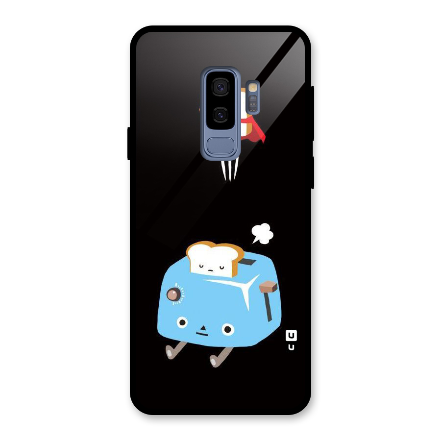 Bread Toast Glass Back Case for Galaxy S9 Plus