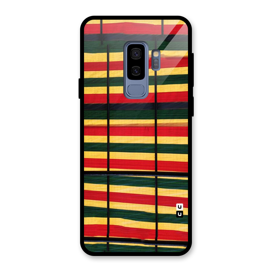 Bright Colors Lines Glass Back Case for Galaxy S9 Plus